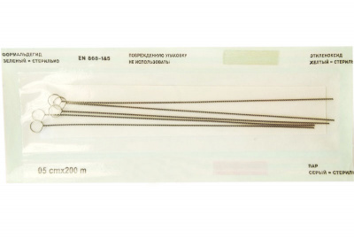 Петля микробиологическая нихромовая №3 (петля 3 мм), уп. 5 шт, Бактер - 12007307